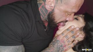 His monster rod is a flawless fit for Valentina Nappi’s constricted snatch and backdoor