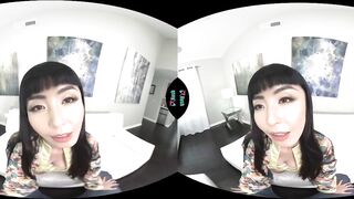 VRHUSH Oriental gal Marica Hase masturbating