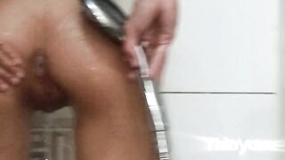 Hungry street angel discovered from a slum, fed and bald her, gave my stepmothers eyeglasses and drilled