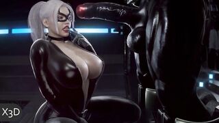 Venom Destroys Ebony Cat's Backdoor