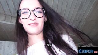 Czech XXX - Enjoyable butt Czech is banged in public below a bridge