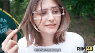 RIM4K. Exchange wives, mutual ass fucking and anal bang in the forest