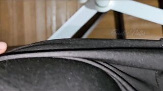 My Hirsute Twat got So SMELLY after GYM - I Made My Boyfriend SNIFF and STROKE