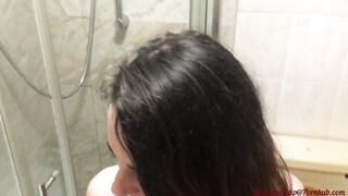 Flawless housemate loves the weenie up her booty and cum on her face!