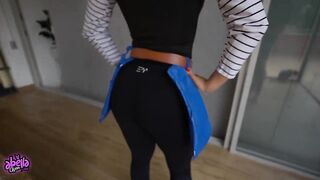 ANDROID eighteen from DBZ likes getting screwed and swallowing CUM! POV