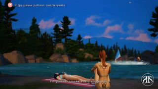 Wicked cutie is getting her cunt stretch by her ex in the woods - The sims 4