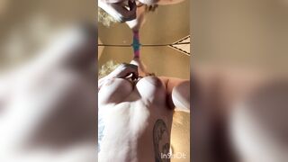 MTF trans hotty sucks and screws her toys until exhaustion