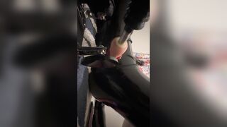 Puppy gets drilled by a Fan Toy!