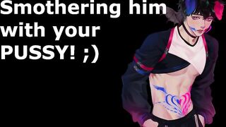 Subby Househusband gets smothered between your hips -- NSFW Audio and Boy Groaning ASMR