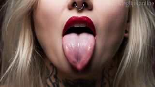 smokin' fetish,AI clip,red lipstick