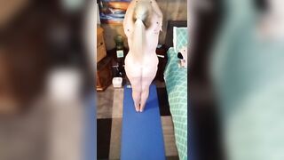 Hawt Older Does Stripped Yoga In The A.M.!