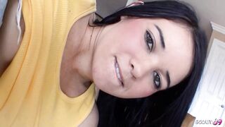 Supple Teen eighteen in Socks and Jeans Petticoat get POV Screw by mature Man in Pretzel and legs behind head position