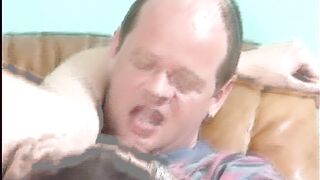 Lewd granny gets her bushy snatch hammered after sucking unfathomable a stud with large knob