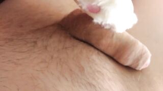 Foya ravishing fat yiff wife gets fake goo in her throat and blows it