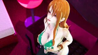 [ONE PIECE] Nami's pool party CG ANIME