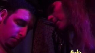 Master hotties join to dominate a chap in the dungeon