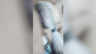 Playing with my cunt secretly in the baths