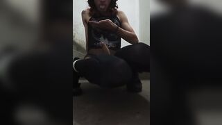 Sissy cumming in his socks