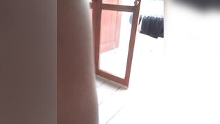 On the beach stepson wishes to screw me and I get him off on my unshaved twat