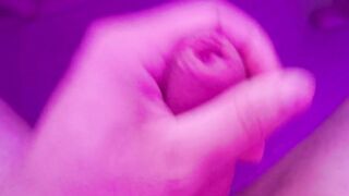 POV Solo dude masturbating his large rod