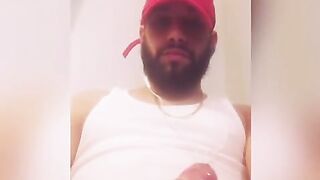 Amari beats his large nice-looking uncut wang