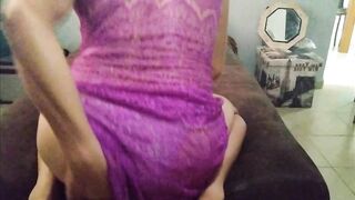 Banging my palatable booty on sofa