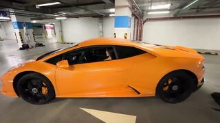 I'm exposed in a Lamborghini car. bang me right there!