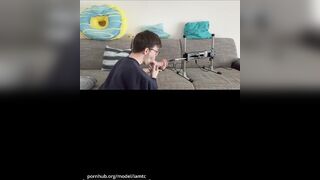 Machine Screw Session – Hardcore Action & Huge Jizz flow (My 1st Sex Machine Movie)