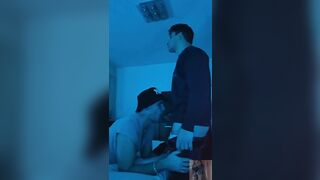 Hard Bareback Screw and Deepthroat Session with My Groaning Homosexual Floozy