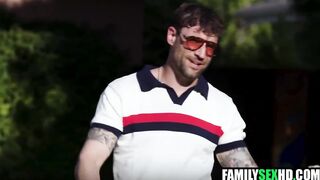 Step parents fuck step daughter & step son after pickleball game