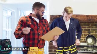 BRAZZERS - Lascivious Maya Rose’s Unexpected Oozes Get Stuffed By Xander Corvus' & Danny D's Large Plumber Tools