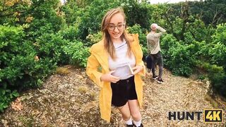 HUNT4K. Met a in nature's garb stranger with priceless bazookas in the forest