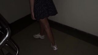 Screw Tinder - Large Butt Stranger Give Me Her Constricted Cunt In Random Entrance But I Unintentionally Cum Inside!