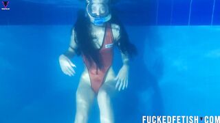Hawt Slim hawt swimwear diving mask fetish