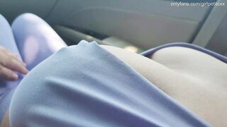 Softly Touching Sexy Large Bazookas of my Stepsister