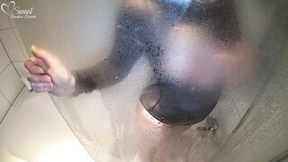 BANG my SEXY Stepmother in the SHOWER - Leaking Creampie