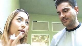 This babe's got a unshaved snatch and a faded tramp stamp but that babe'll suck your wang untill it's lubed...