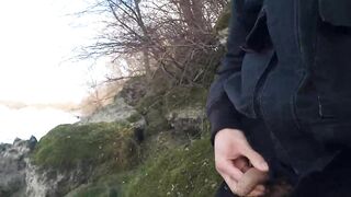 Jon Arteen pulls out his pretty knob and pisses outdoors. Oriental homo pornography featuring an effeminate youthful stud.