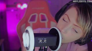 ASMR Ear Licking Tingles + Throat Sounds