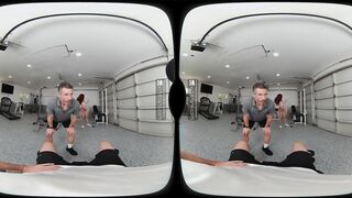 VRB Trans Sexy workout with hawt redhead T-angel Ariel Demure VR Porn