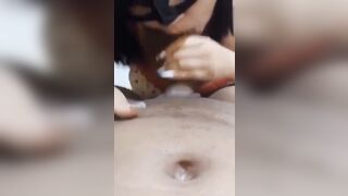 I made a point of cumming by rubbing it on the cuckold's face during the tugjob