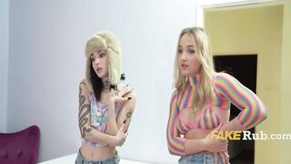 two College Gals Convince Concierge To Share His Daybed