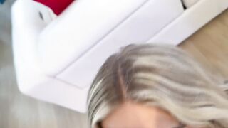 Tatted Up blond Chick with large boobs let’s her landlord bang - Teddy Tarantino