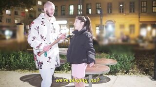 "CUM INSIDE ME!" - Small Italian Teen Eva Generosi Picked Up In Public For Cunt Creampie