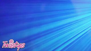 TWISTYS - Aubree Valentine Widens Her Legs Wide Open To Show Off Her Wet Trimmed Twat