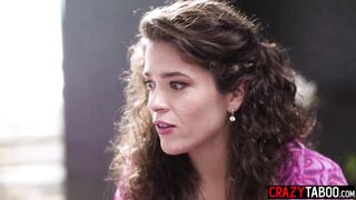 Large butt Lalin girl and sexy chick enjoyed twat licking and lesbian babes sex with boss