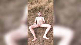 Hawt Stud Gulp his Urinate in Public - Full in nature's garb