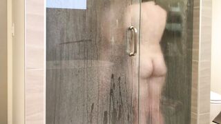 Nasty Teen Step Sister and Step Brother screw in shower whilst parents are downstairs