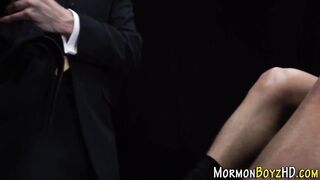 Homosexual mormon teen spunked