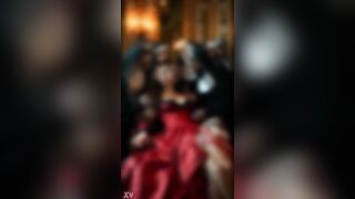 One favourable lady touched by nuns.